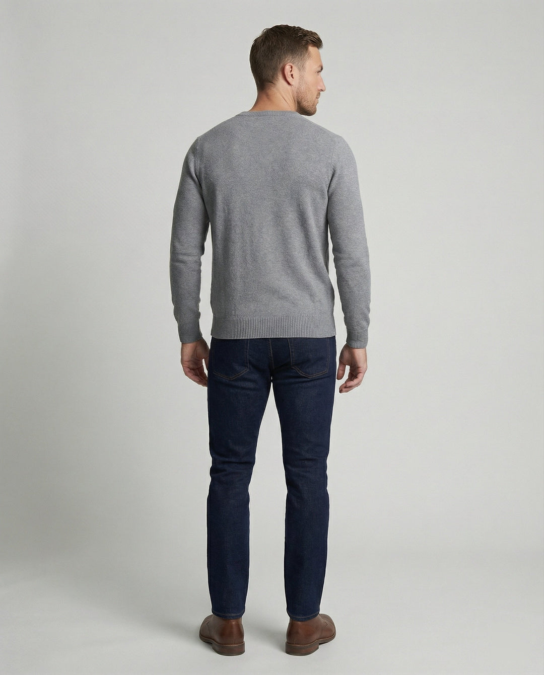V-Neck Fine Knit Men