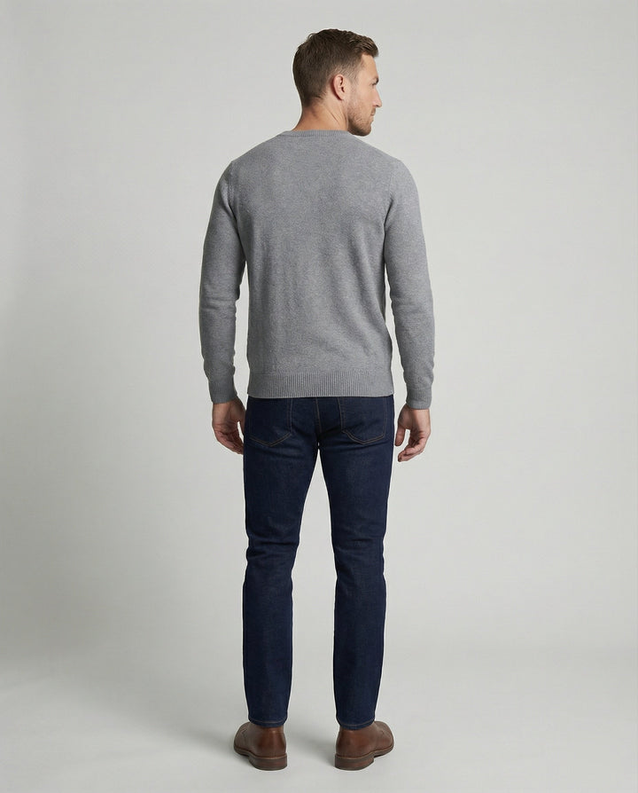 V-Neck Fine Knit Men