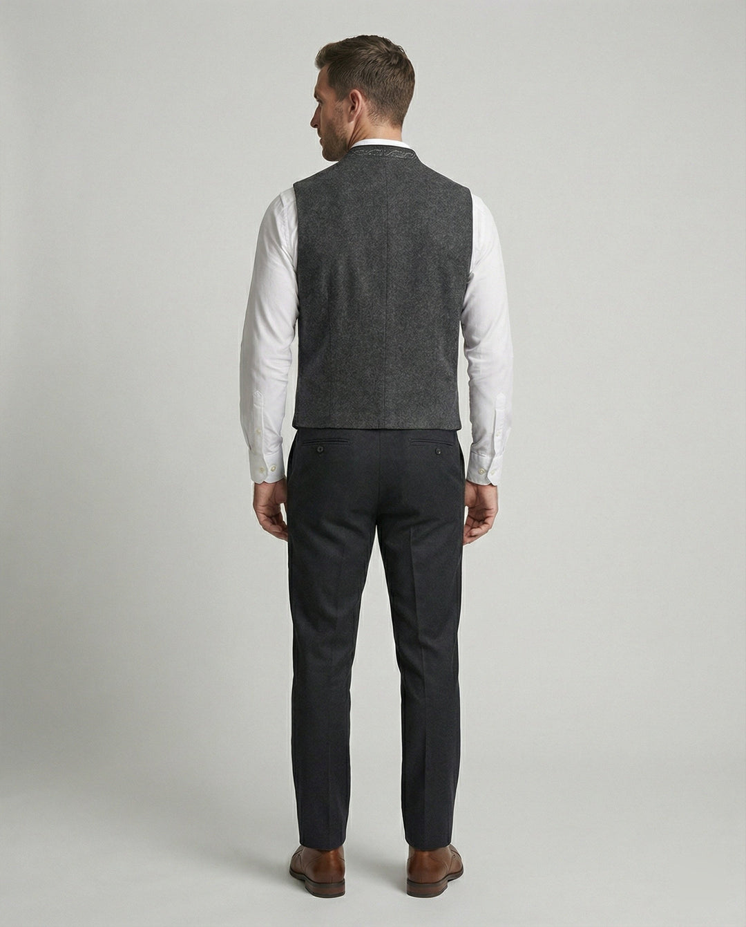 Elegant Gray Traditional Vest