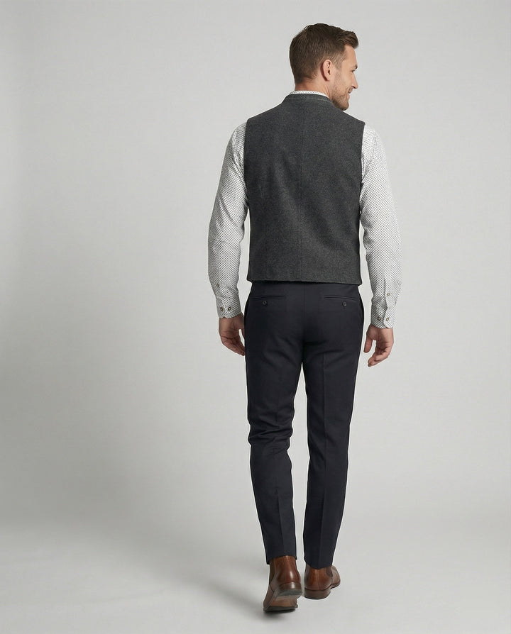 Mune Fashion - Elegant Men's Traditional Waistcoat Gray