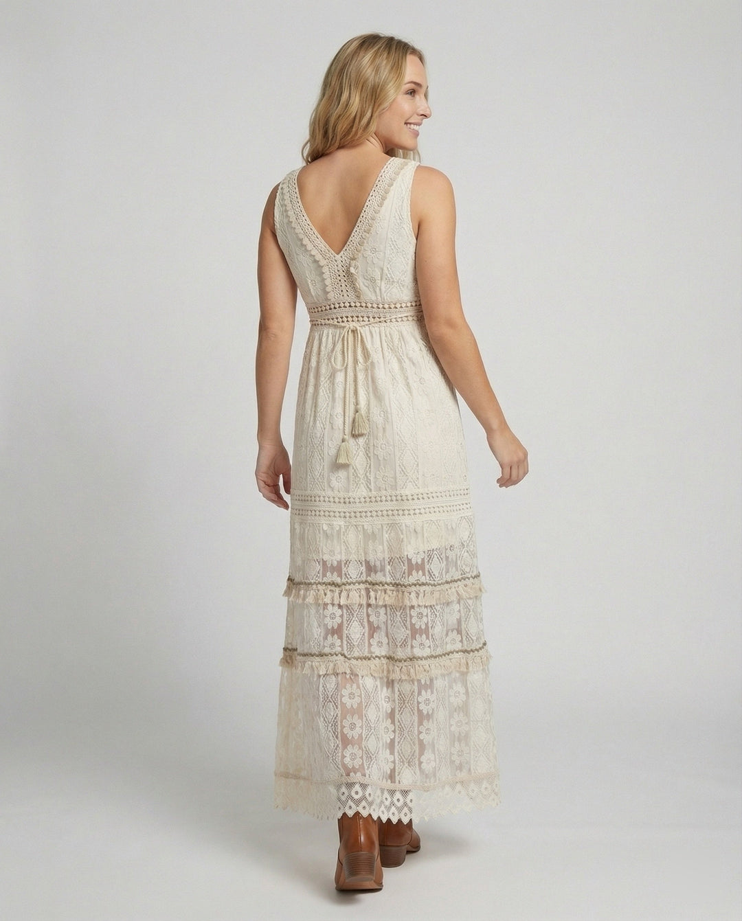 Mune Fashion | Graceful Boho Lace Dress for Summer