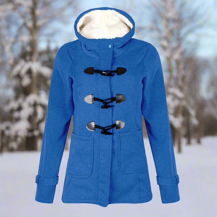 Mune | Wool Toggle Duffle Coat Hooded Fuzzy Padded Duffle Coat