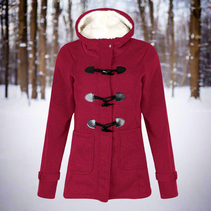 Mune | Wool Toggle Duffle Coat Hooded Fuzzy Padded Duffle Coat