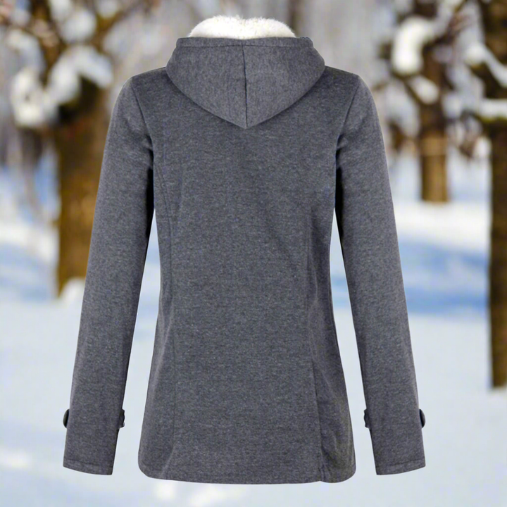 Mune | Wool Toggle Duffle Coat Hooded Fuzzy Padded Duffle Coat