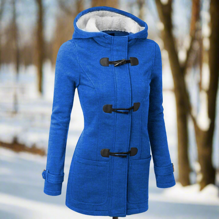 Mune | Wool Toggle Duffle Coat Hooded Fuzzy Padded Duffle Coat
