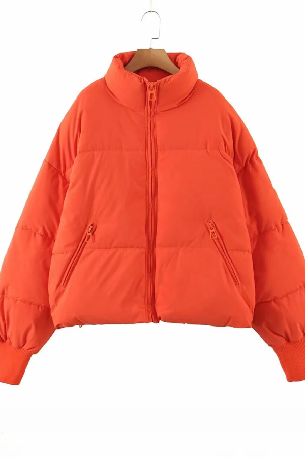 Mune | Collar Zipper Pocket Thick Warm Cotton Jacket