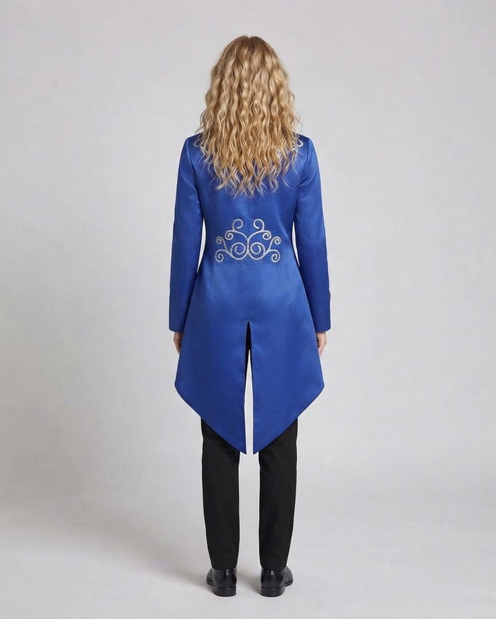 Women elegant tailcoat with elaborate embellishments and noble accents Mune Fashion