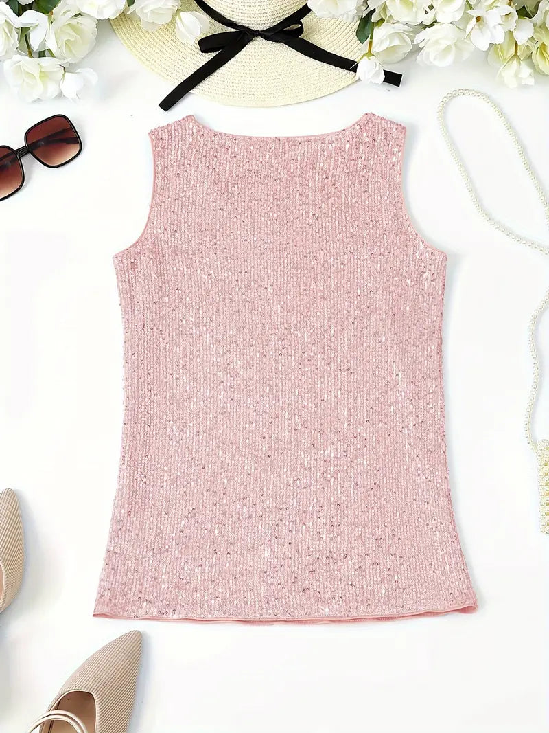 Mune Fashion | Sleeveless Top with Sequins