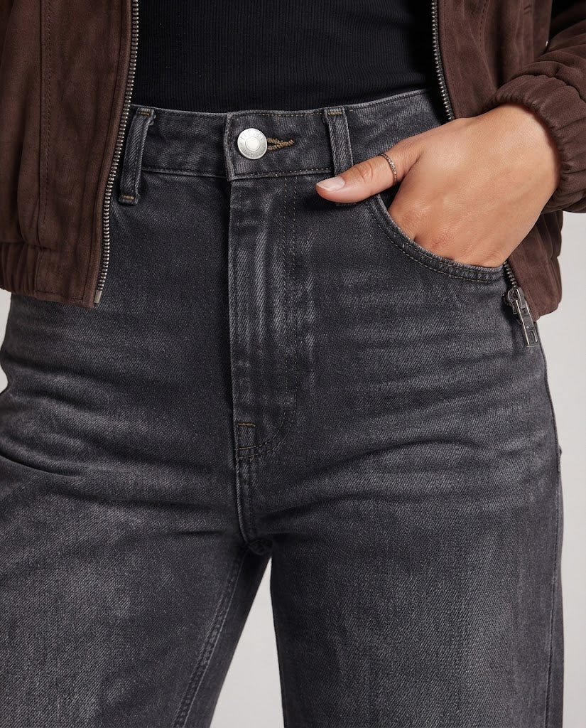 Women's wide high-cut denim pants with extra wide leg and soft used look Mune Fashion
