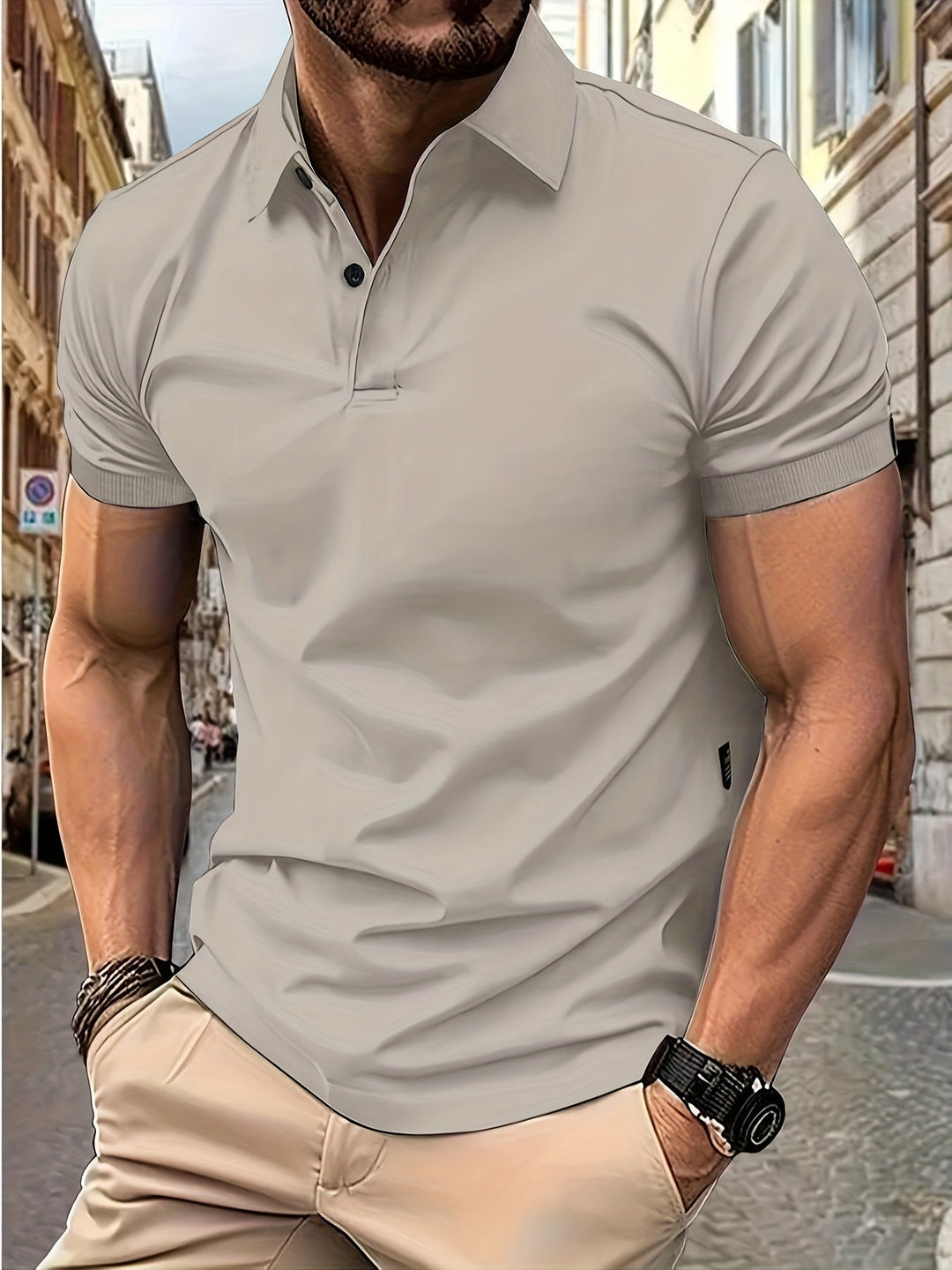 Stylish and comfortable short sleeve polo