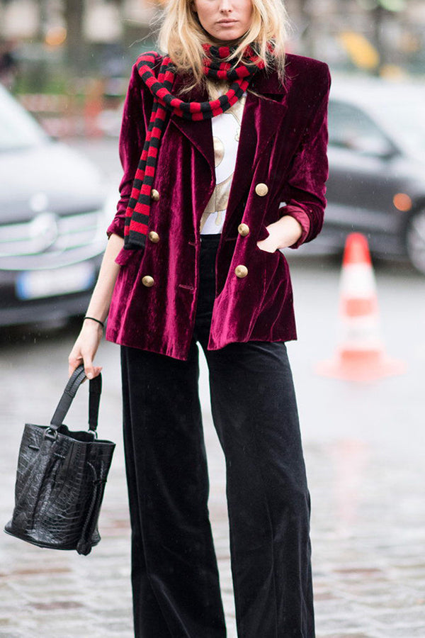 Mune | Velvet Temperament Party Women'S Midi Dress Blazer