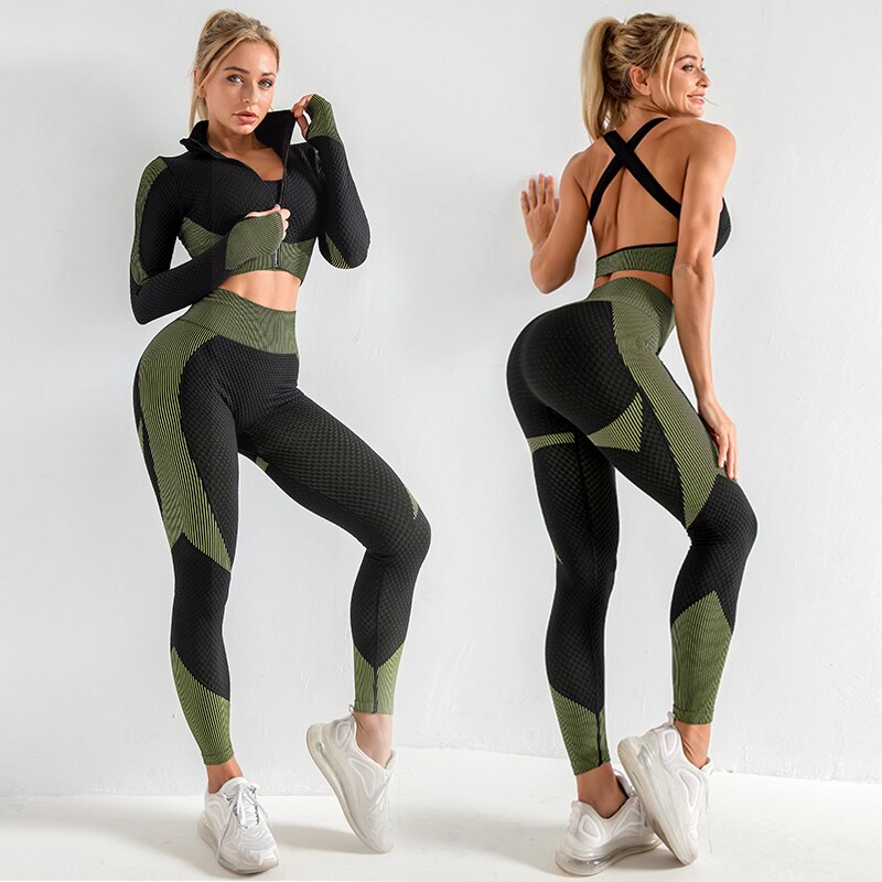 Seamless Activewear Set (3-piece)