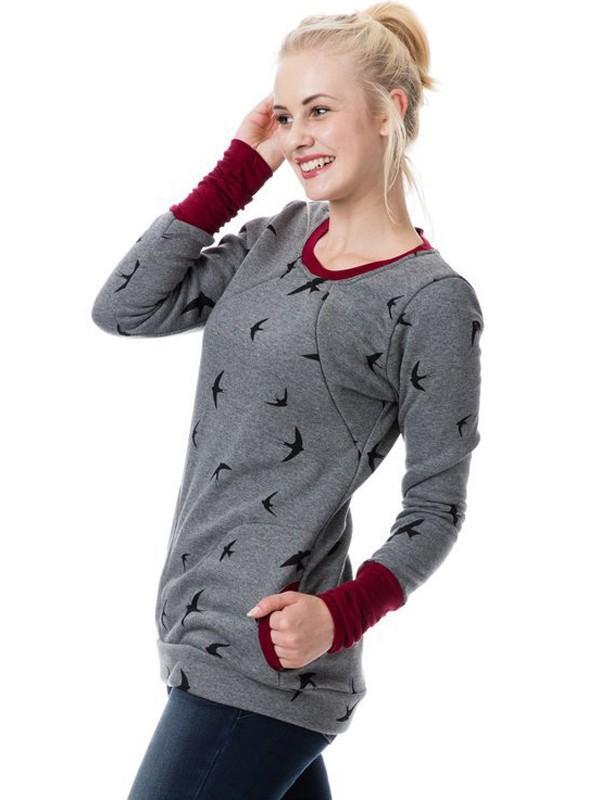 Mune | Maternity Chaps Nurse Sweatshirts Floral Print Bags Zipper Nursing Clothing