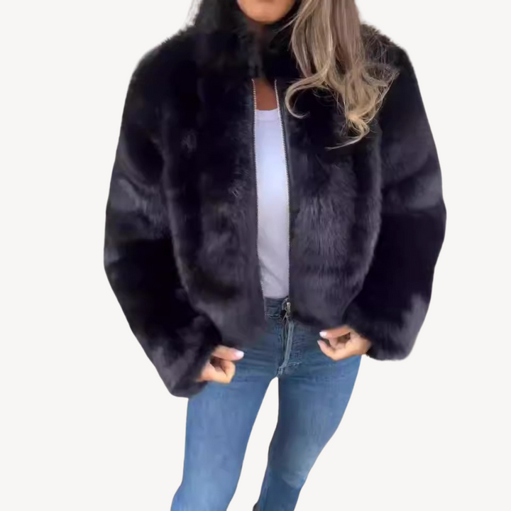 Mune | Women's Faux Fur Zip-Up Jacket