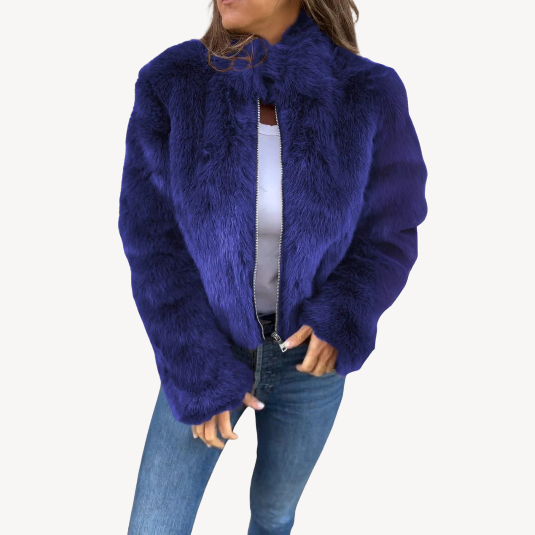 Mune | Women's Faux Fur Zip-Up Jacket