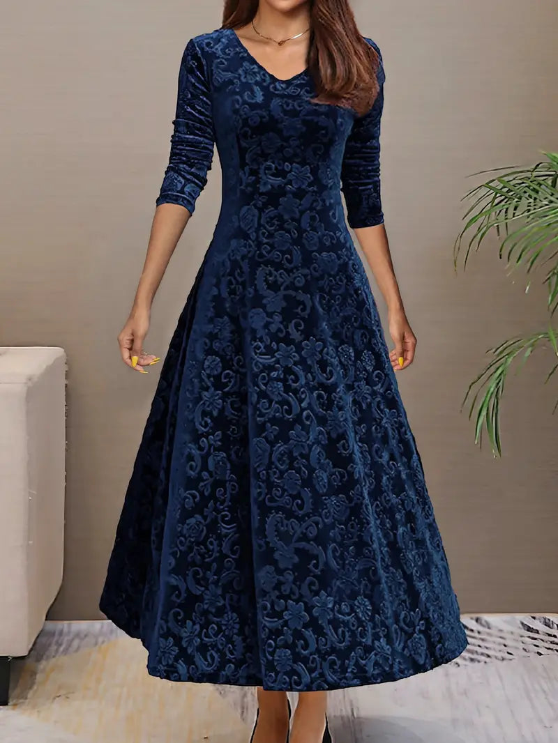 Mune | Maxi Dress With Wide Hem And Fall