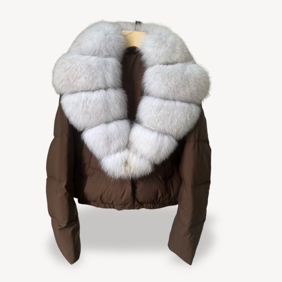 Mune | Winter Puffer Jacket with Faux Fur Collar for Women
