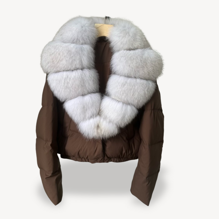 Mune | Winter Puffer Jacket with Faux Fur Collar for Women