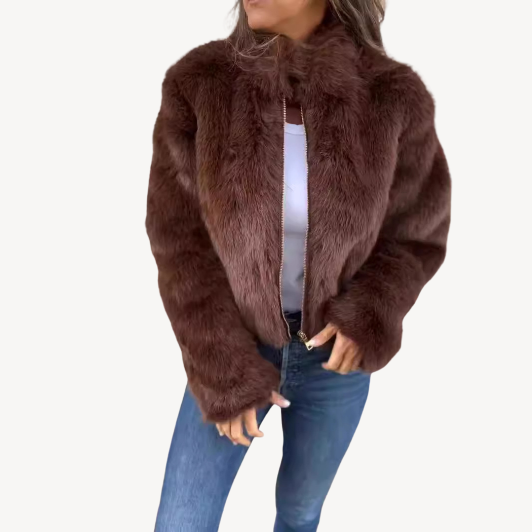 Mune | Women's Faux Fur Zip-Up Jacket