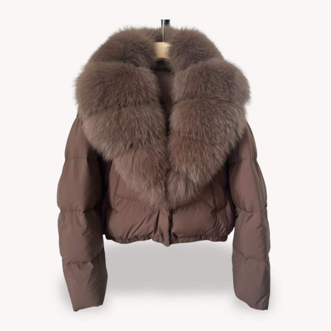 Mune | Winter Puffer Jacket with Faux Fur Collar for Women