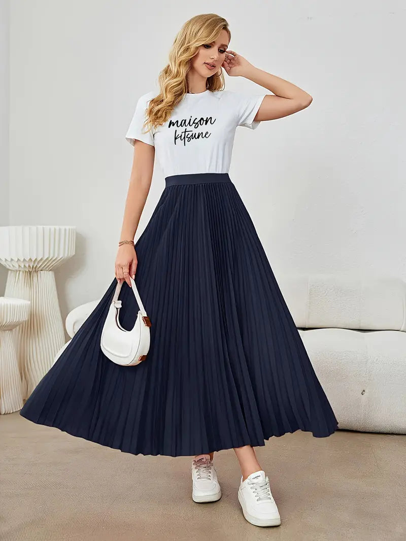Mune Fashion | Casual Pleated Maxi Skirt