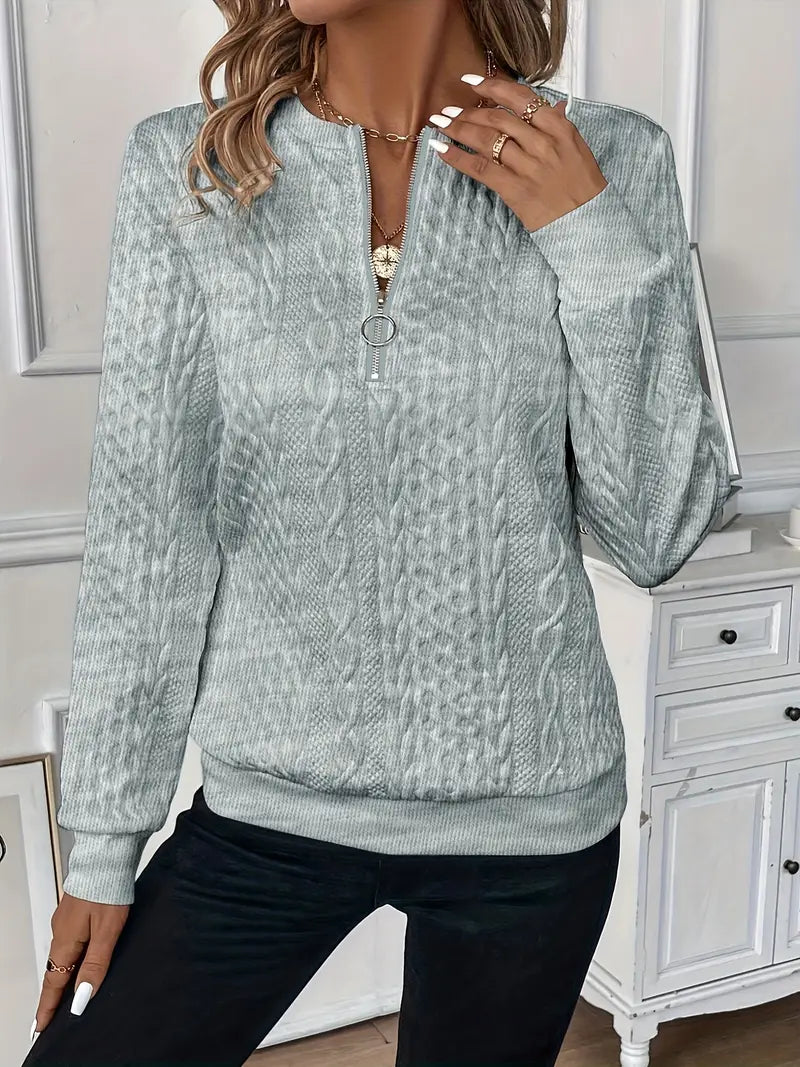 Mune | Elegant Zipper Sweater for Comfort and Style
