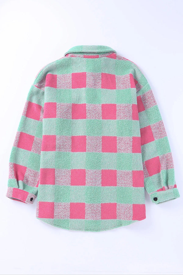 Mune | Check Color Block Casual Oversized Jacket