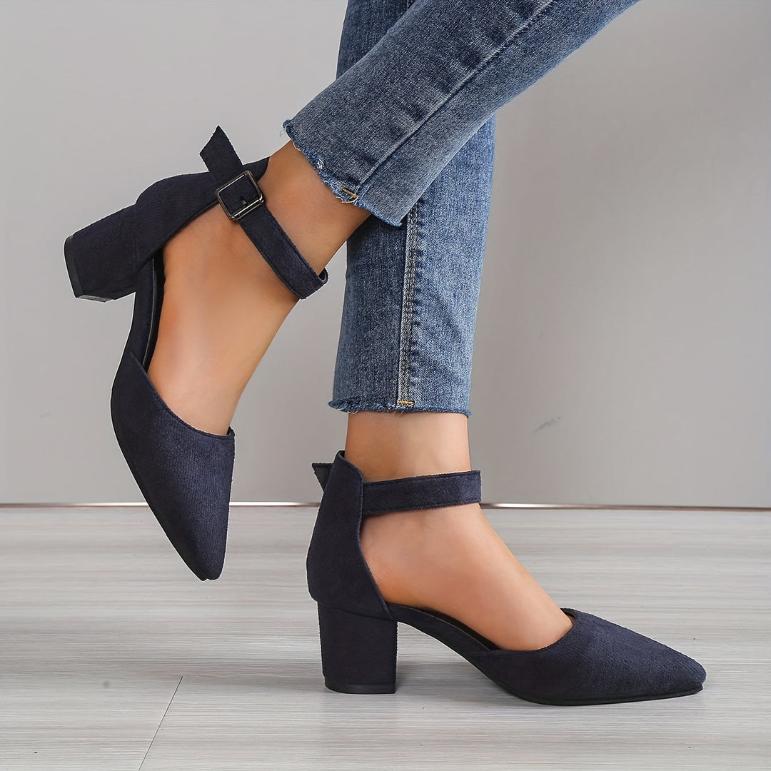 Mune Fashion | Women's sandals with block heel lacing, with ankle straps, Elegant