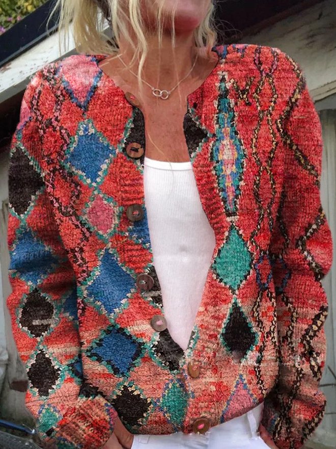 Mune | Soft Cardigan with Flower Embroidery