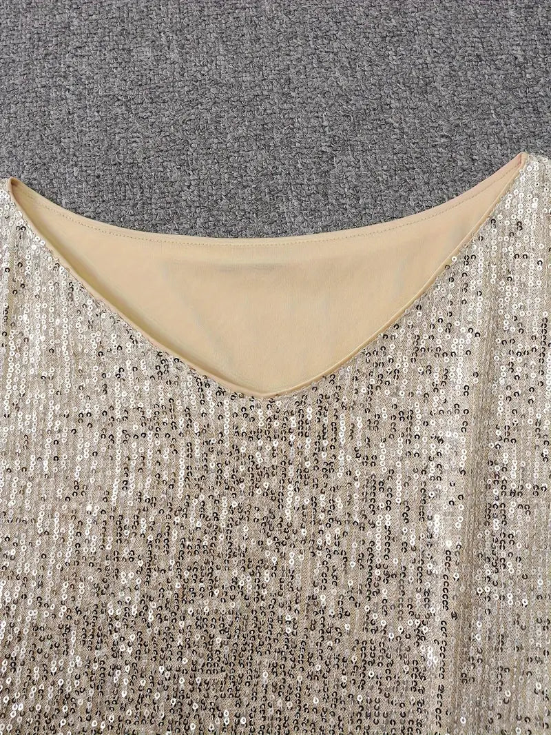 Mune | Party dress with sequins and contrast