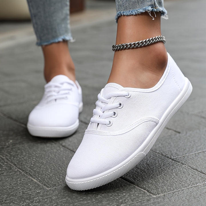 Mune Fashion | Comfortable Low Canvas Lace-up Shoes