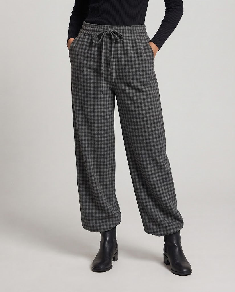 Women's Patterned Wide Pants Mune Fashion