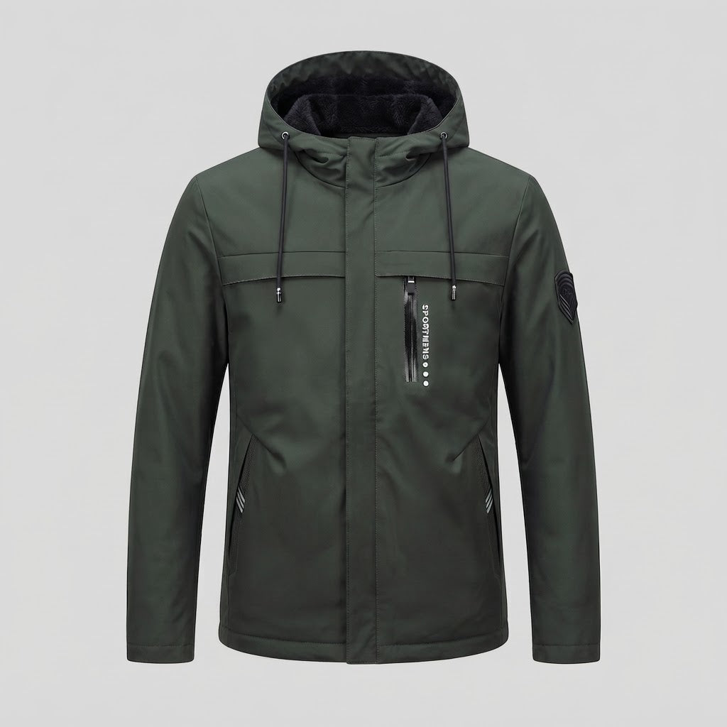 Men's Waterproof Hooded Jacket Mune Fashion