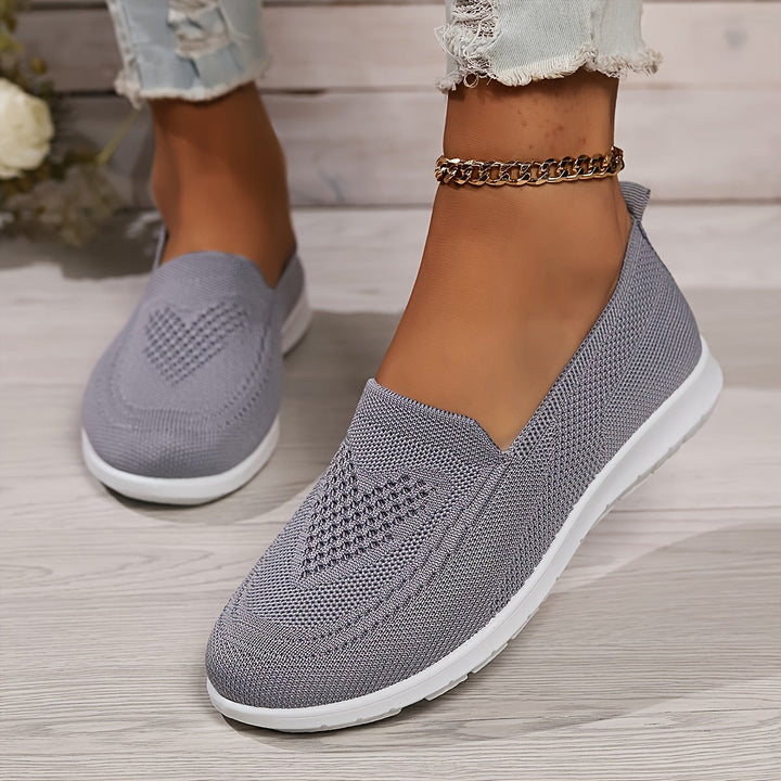 Mune Fashion | Solid Color Knitted Sneakers For Women