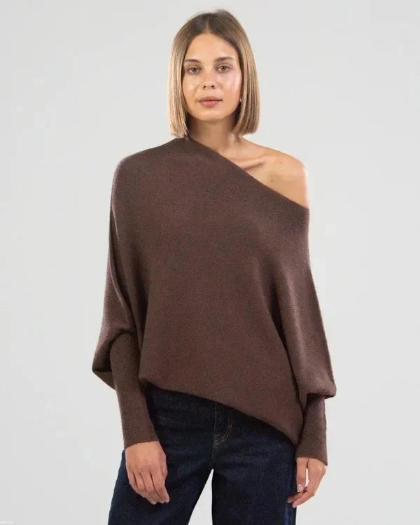 Mune | Asymmetrical Draped Sweater