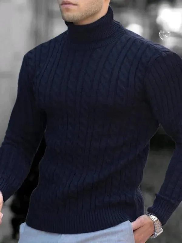 Mune | Tight Stretch Men's Sweater with Turtleneck