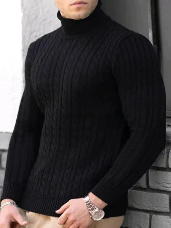 Mune | Tight Stretch Men's Sweater with Turtleneck