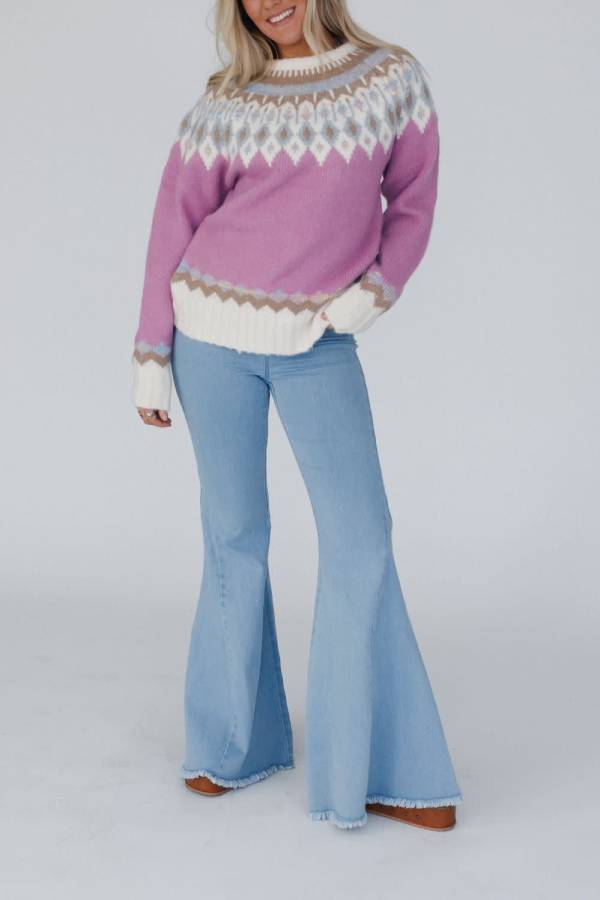 Mune | Christmas Thickened Round Neck Long Sleeve Knitted Sweater