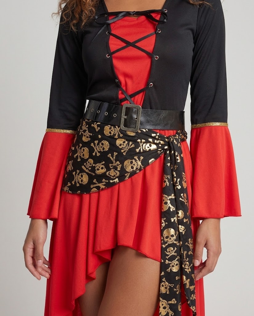 Women Pirate Costume with Swinging Skirt and Detailed Top Design Mune Fashion
