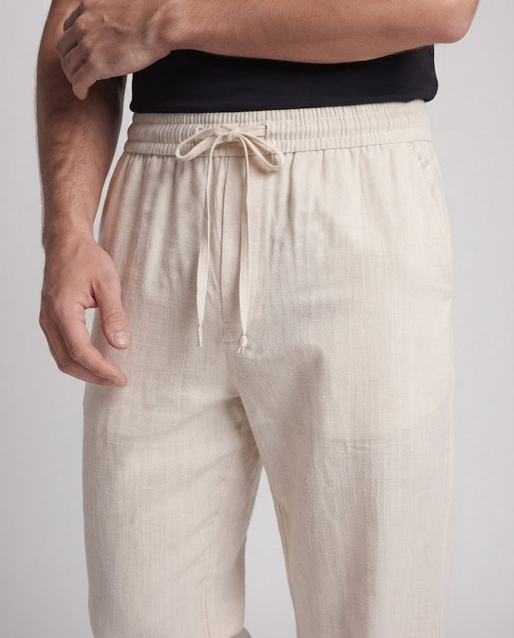 Men's Loose-Fitted Linen Trousers Mune Fashion