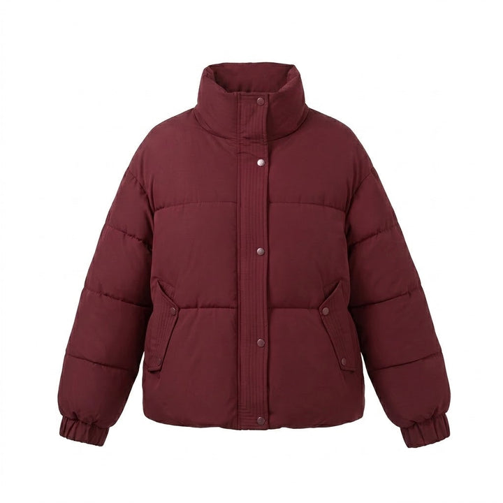Ladies nan short urban quilted jacket with hood insert, flap pockets, and soft thermal lining