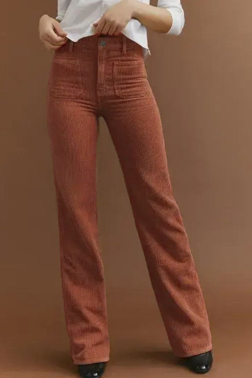 Mune | Pants in linen with high waist and square pockets