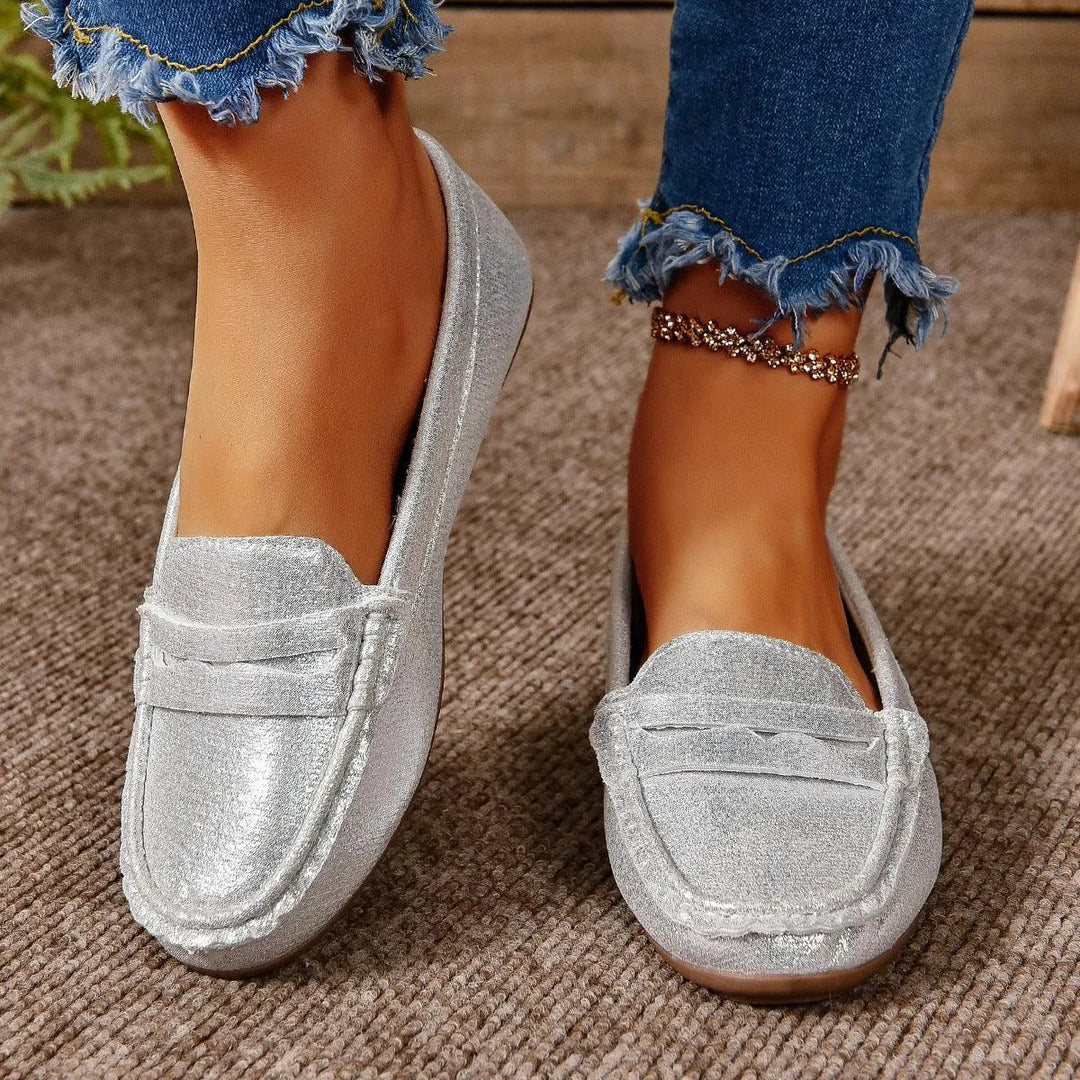 Mune Fashion | Gommino Flat Crossed Soft Sole Women
