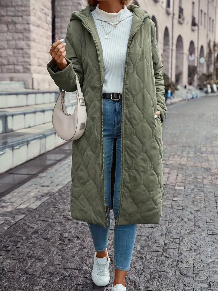 Mune | Puffed Cotton Coat With Hood And Long Sleeves
