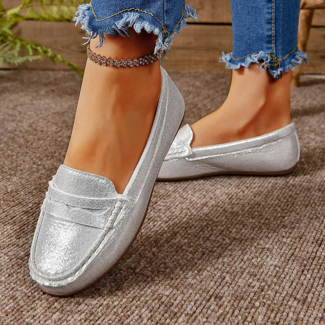 Mune Fashion | Gommino Flat Crossed Soft Sole Women