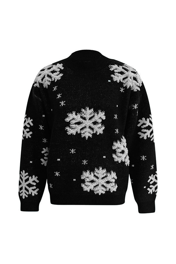 Mune | Turtleneck Christmas Print Knitted Sweater