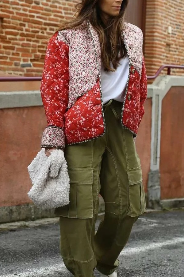 Mune | Contrasting Color Shades Cotton Jacket