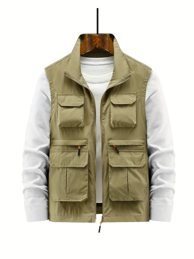 Mune | Men's Vest Multi With Pockets With Zipper