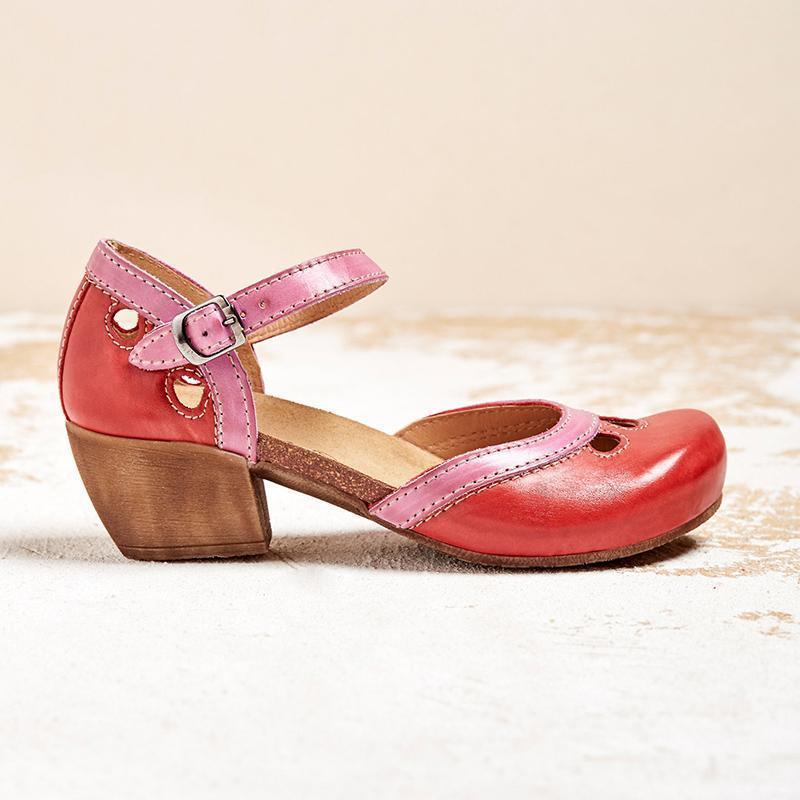 Orthopedic sandals with low heel