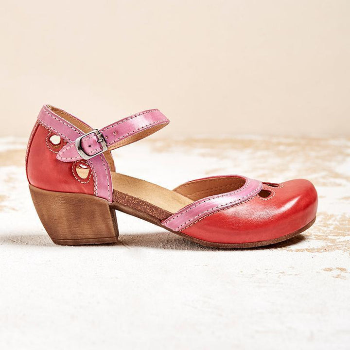 Orthopedic sandals with low heel